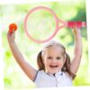 Happyyami 2pcs Cartoon Style Tennis Racket for Pink Outdoor Fitness Equipment for Fun Play Activity for and Fitness Games