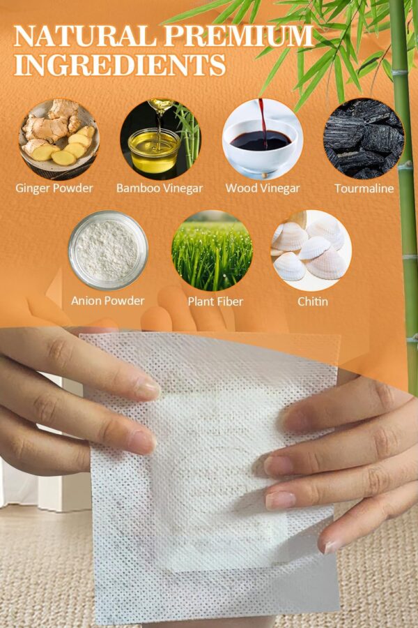 71kodxoBvTL._AC_SL1500_.jpg Foot Pads, Ginger Foot Pads, Natural Ginger Powder Bamboo Vinegar Foot Patches 20 Packs.
