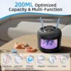 Ultrasonic Retainer Cleaner, 45kHz Retainer Cleaner Machine for Dentures, Mouth Guards, Aligner, Toothbrush Heads, Jewelry, 4 Modes Denture Cleaner with Digital Timer & 200ML Dental Cleaning Pod