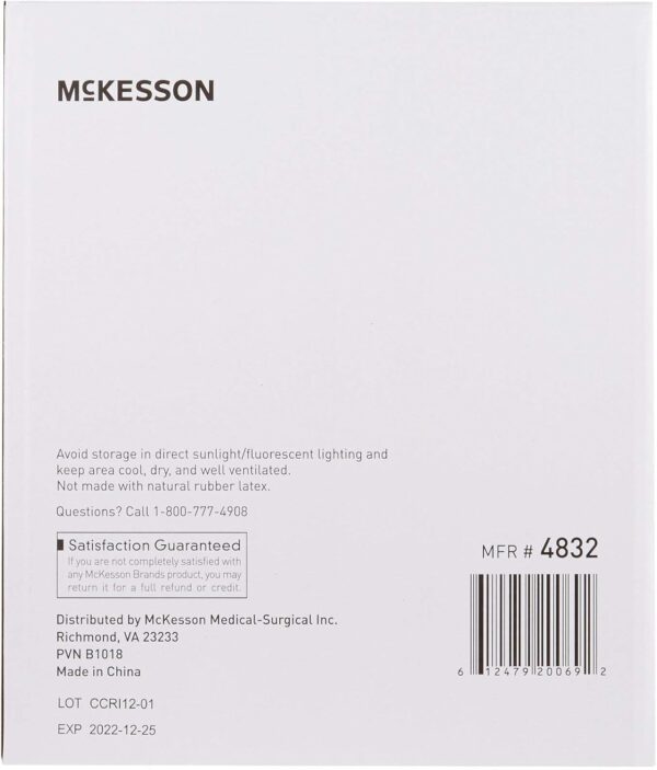 McKesson Oral Foam Swabs, Untreated, Gentle and Daily Oral Cleaning, Unflavored, 250 Count, 1 Pack