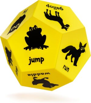 Animal Games Kids Dice Game, Gross Motor Toys for Toddlers 3-5, Kids Outdoor Toys & Outdoor Games for Kids, Pre School Games Recess Toys for Elementary Outside, Indoor Recess Activities