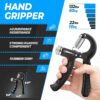 roygra Hand Grip Strengthener, Adjustable Grip Strength Trainer with 4 Exercise Tools - Set of 5