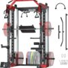 ALL10 Smith Machine for Home Gym, Power Rack with Cable Crossover, Squat Rack with Leg Press and Advanced LAT Pull-Down, 2000LB Weight Capacity