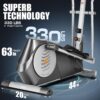 ANCHEER Elliptical Machine, Elliptical Exercise Machine with Hyper-Quiet Magnetic Driving System, Elliptical Trainer with 22 Resistance Levels, Workout Equipment Eliptical Home Gym