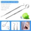 71l0ksFGteL._SL1500_.jpg Dental Tools, Professional Plaque Remover Teeth Cleaning Tool Kit, Stainless Steel Dental Pick Tartar Scraper Tooth Cleaner, Oral Care Hygiene Set for Dentist Personal Pets with Storage Box