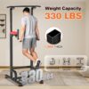 RELIFE REBUILD YOUR LIFE Power Tower Pull Up Bar Dip Station for Home Gym Adjustable Height Strength Training Workout Equipment