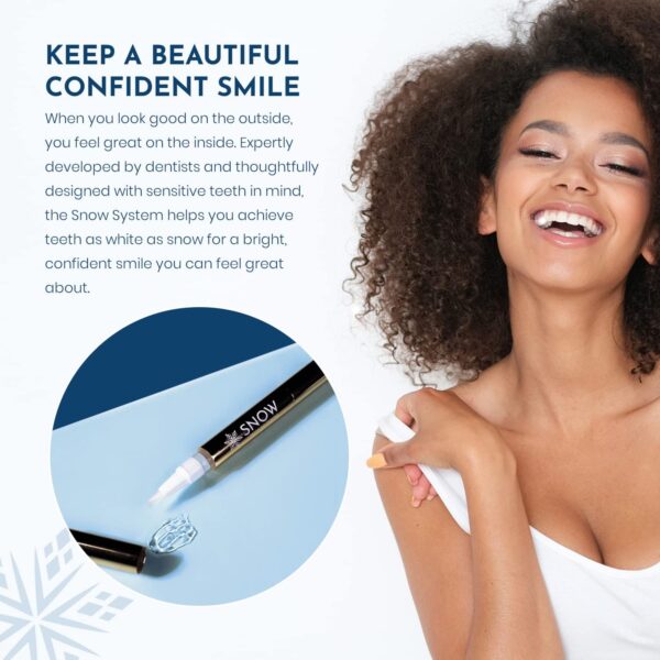 Snow Extra Strength Teeth Whitening - Teeth Whitening Pen, at Home Stick Refills, Tooth Serum Wand for & Oral Care, Easy to Use Whitener Stick - Pack of 1
