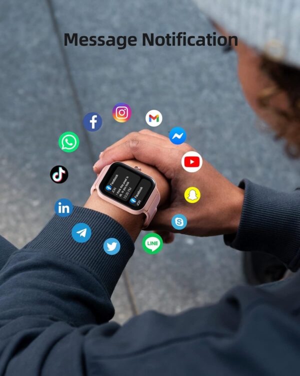 Parsonver Smart Watch((Answer/Make Calls), PSSW4SL Bundle with PSB10G
