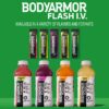 BODYARMOR Flash IV Electrolyte Packets, Strawberry Kiwi - Zero Sugar Drink Mix, Single Serve Packs, Coconut Water Powder (6 Count)