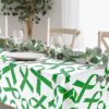 3 Pcs Mental Health Awareness Tablecloth Pancreatic Cancer Awareness Table Cover Colon Cancer Prostate Cancer Awareness Items Plastic Tablecloth for Society Events Party Supplies (Green)
