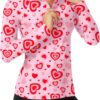 WOWENY Women's Long Sleeve Athletic Shirts Quarter Zip Pullover Collared T-Shirt Workout Print Tennis Top