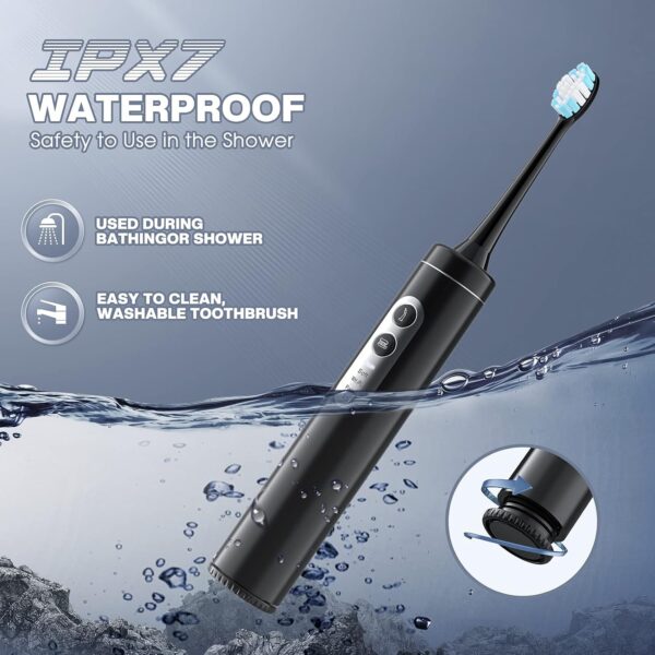 Electric Toothbrush with Water Flosser, 2 in-1 Teeth Cleaning Kit with 4 Modes, Portable for Travel and Home, Oral Dental Care Fsa Hsa