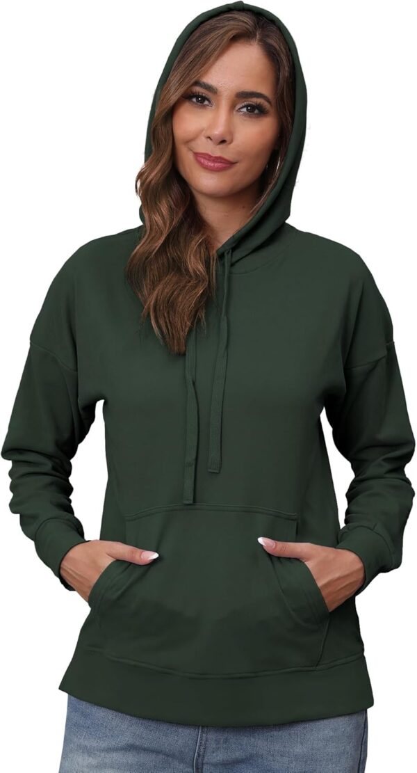 Hoodies for Women Sweatshirt Loose Batwing Sleeve Thumbhole Fall Sweaters with Pockets