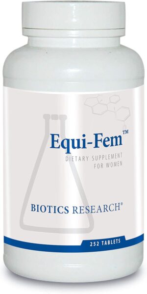 Biotics Research Equi Fem Multi Vitamin Mineral Supplement for Women. High Dose Multi for Pre-Menstrual Support. Black Cohosh. Dong Quai. Digestive Enzyme Support 252 Tabs