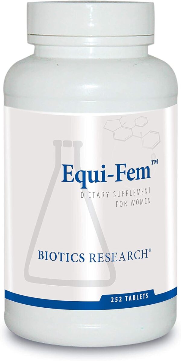 Biotics Research Equi Fem Multi Vitamin Mineral Supplement for Women. High Dose Multi for Pre-Menstrual Support. Black Cohosh. Dong Quai. Digestive Enzyme Support 252 Tabs