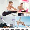 Yoga Socks with Grips for Women Non Slip Pilates Socks Anti Skid Grippy Ankle Athletic Socks 3 Pairs