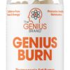 Genius Thermogenic Fat Burner, 60 Diet Veggie Pills - Weight Loss & Metabolism Supplement, Appetite Suppressant & Energy Booster - Caffeine-Free Nootropic Focus & Brain Boost - Ashwagandha & TeaCrine