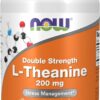 NOW Foods Supplements, L-Theanine 200 mg with Inositol, Stress Management*, 120 Veg Capsules