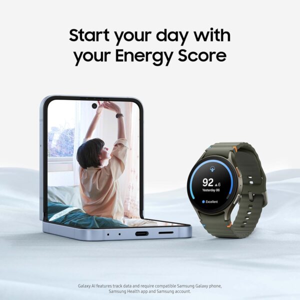 SAMSUNG Galaxy Watch 7 40mm LTE AI Smartwatch w/Energy Score, Wellness Tips, Heart Rate Tracking, Sleep Monitor, Fitness Tracker, 2024, Cream (Renewed)