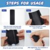 Frienda 4 Pcs Handle Grips 4.25 Inch NBR Rubber Foam Grip Wrap Soft Buffer Tube Cover Buffer Tube Pad Comfortable Handle Covers for Fitness Home Garden Bicycle Exercise Equipment Handlebar Replacement