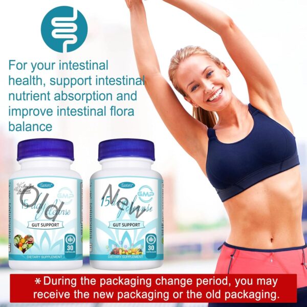 15 Day Cleanse Gut Support 1 Pack | Colon Broom, Detox Supplement with Senna, Cascara Sagrada & Psyllium Husk, for Men and Women | 30 Capsules