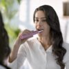 Philips Sonicare 4100 Rechargeable Electric Toothbrush, with Pressure Sensor, 2 Intensity Settings, SmarTimer and QuadPacer, 14-Day Battery Life, Deep Pink, Model HX3681/26