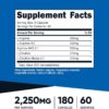 Nutricost Nitric Oxide Booster 2250mg, 180 Capsules - 750mg Per Casule, 60 Servings - Gluten Free and Non-GMO
