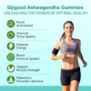 2 Pack Ashwagandha Gummies with L-theanine, 3000mg Ashwa Root Supplement Gummy for Women Men, 120 Strawberry Flavored Gummies