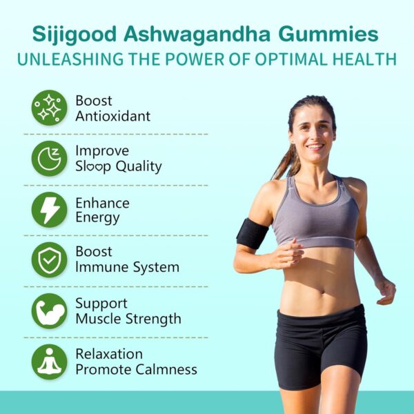 2 Pack Ashwagandha Gummies with L-theanine, 3000mg Ashwa Root Supplement Gummy for Women Men, 120 Strawberry Flavored Gummies
