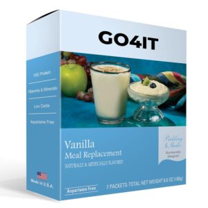 High Protein Meal Replacement Shake - Diet Shake Powder, LOW Calories, HIGH Protein, LOW Fat, Essential Vitamins and Minerals, Kosher (Vanilla)