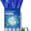 MySmile Mouthwash Alcohol Free, Mouth Wash for Adults, Travel Mouthwash Helps Kill 99% of Bad Breath Germs, Prevents Cavities, Fluoride Free, Fresh Mint, 30 Uses (0.41 Fl Oz (Pack of 30))