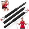 Resistance Band Bar for Fitness – Workout Bar for Exercise, Squat, Biceps, Triceps, Shoulders, Back – Adjustable 3 Parts Bar for Resistance Bands – Durable Portable Steel Pilates Resistance Bar