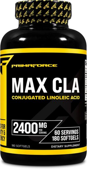 Primaforce CLA 2400 mg per Serving (180 softgels) - for Men and Women, Non-Stimulating, GMO Free & Gluten Free