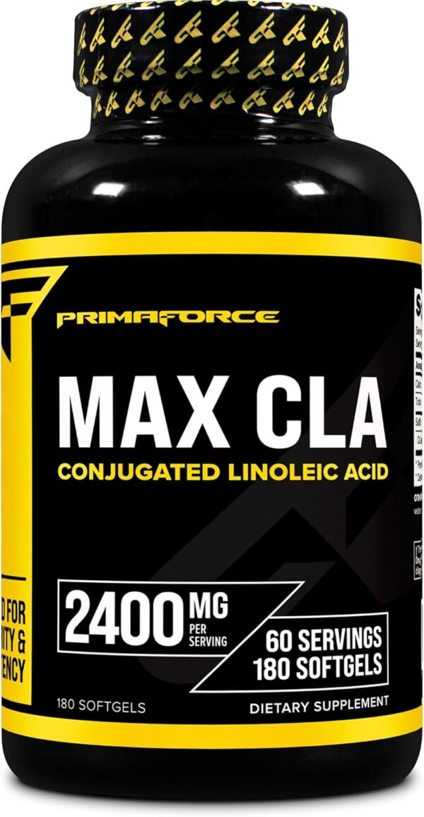 Primaforce CLA 2400 mg per Serving (180 softgels) - for Men and Women, Non-Stimulating, GMO Free & Gluten Free