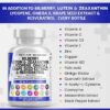 Clean Nutraceuticals Eye Health Vitamins with Bilberry Lutein & Zeaxanthin 40mg Lycopene 40mg Resveratrol Grape Seed Extract Omega 3 Astaxanthin - Eye Vitamin - 60 Capsules