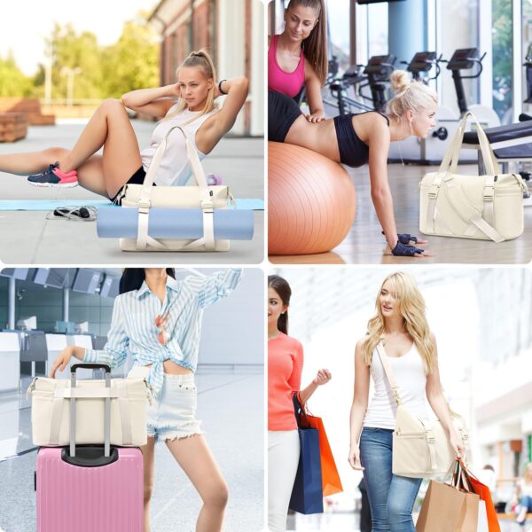 MAXTOP Gym Bag for Women Yoga Tote Bag Travel Duffle Bag Weekender Carry on Overnight Bags Personal Item Bag