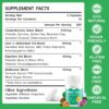 15-in-1 Detox Binder, Activated Charcoal, Zeolite & Bentonite Clay, Chlorella, 1500 MG Supplement Maximum Absorbent, Liver Gut Digestive Toxin Detox Cleanse, 90 Vegan Capsules