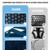 AURUZA Pilates Grip Socks for Women Non Slip Skid Yoga Socks with Grips Straps for Ballet Dance Workout Gripper Socks
