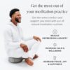 Mindful & Modern Large Meditation Cushion | Zafu Yoga Bolster Meditation Floor Pillow Seat | Buckwheat Hull Filled Crescent Shaped Cushion with Removable Washable Cover + Carry Handle