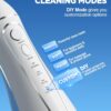Oralfree Water Dental Flosser Cordless for Teeth Cleaning - 4 Modes Oral Irrigator 300ML Braces Flossers Cleaner, Rechargeable Portable IPX7 Waterproof Powerful Battery for Travel Home