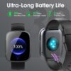 Smart Watch for Men Women(Answer/Make Calls), 1.95" HD Touch Screen Fitness Watch with Sleep Heart Rate Monitor, 110+ Sports Modes, IP68 Waterproof Activity Trackers Compatible with Android iOS, Black