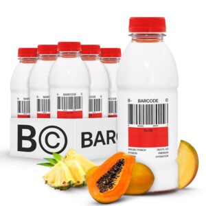 Barcode Sports Drink with Electrolytes Malibu Punch (12 Pack) - Premium Hydration, No Added Sugar - Adaptogen-Powered Plant-Based Beverage - 12 Vitamins & Minerals for Immunity & Performance