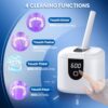 Ultrasonic Retainer Cleaner, 45kHz Retainer Cleaner Machine with 4 Modes Digital Timer, 200ML Denture Cleaner with Mouth Guards, Braces, Toothbrush Heads, Jewelry