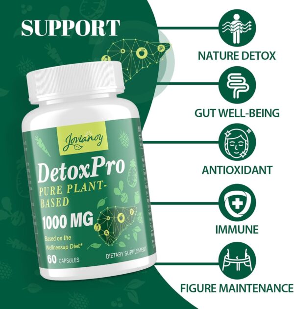2000 MG Plant-Based Detox Cleanse – Natural Toxin Flush for Liver, Gut & Colon – Antioxidant & Digestive Support – Zeolite Detox – Fast-Acting Detox Complex for Women & Men – 120 Capsules
