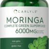 Carlyle Moringa Oleifera | 180 Capsules | Non-GMO and Gluten Free Supplement | Complete Green Superfood | from Moringa Leaf Powder