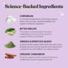 Lemme Curb Cravings, Improve Carb Metabolism, Support Weight Management w/Clinically Studied Chromium Picolinate, Bitter Melon, Ceylon Cinnamon & Greens Blend I Drug-Free I Vegan