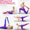 Resistance Bands for Working Out, Exercise Bands for Physical Therapy, Stretch, Recovery, Pilates, Rehab, Strength Training and Yoga Starter Set