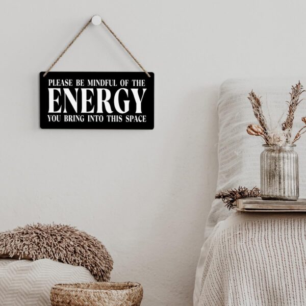 Black Room Decor Spiritual Decor Meditation Room Decor Inspirational Spa Decor Positive Affirmations Wall Decor Wood Plaque Sign Hanging Door Sign Home Office Yoga Room Decor