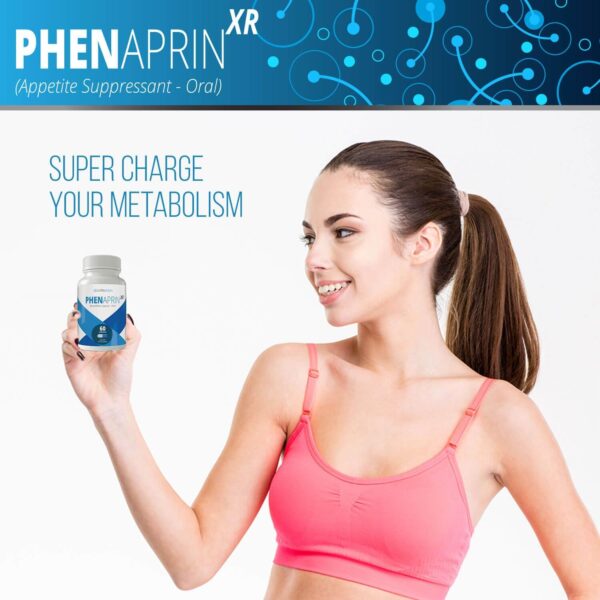 PhenAprin XR Weight Loss Diet Pills (60 Blue/White Capsules) Professional Grade Formulation with Glucomannan – Maximum Strength Appetite Suppressant for Women and Men