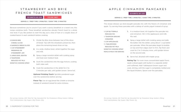 5-Ingredient Cooking for Two: 100+ Recipes Portioned for Pairs